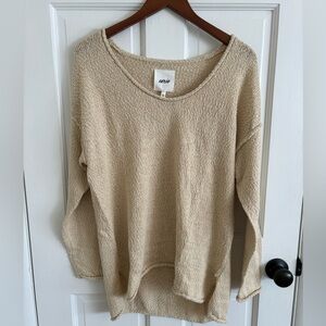 Aerie tan tunic knit sweater size SM new